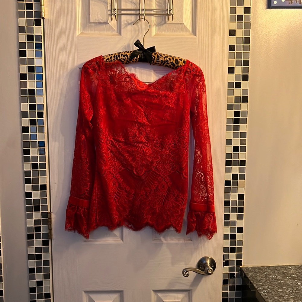 Designer red top